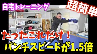 【自宅トレーニング】パンチの速さが1.5倍になる！トレーニングを紹介！！