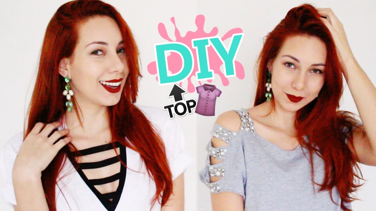 DIY: 2 IDEIAS PARA CUSTOMIZAR CAMISETAS #eicustomizei