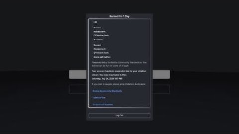 Stupidiest ROBLOX ban ever. (Read desc)