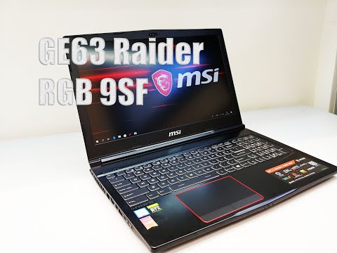 MSI GE63 Raider RGB 9SF Unboxing Teardown