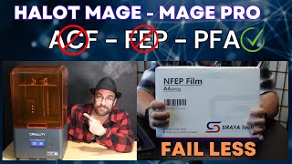 Prints sticking to your FEP instead of the plate? Up your Resin Printer game, with PFA. AKA: NFEP.