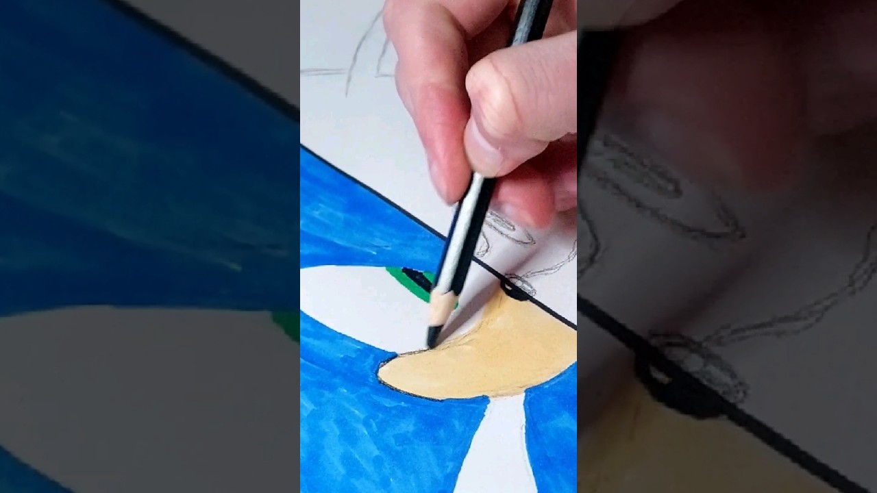 Drawing Sonic | Game vs realism⚡️(part 1)