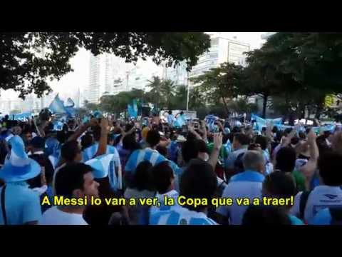 "BRASIL DECIME QUE SE SIENTE" CON LETRA  HD - "Hit" de los Hinchas Argentinos en Brasil