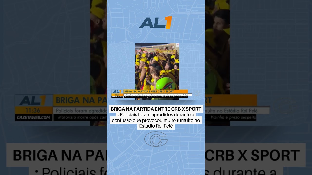 Jogo entre CRB e Sport termina em tumulto no Rei Pelé