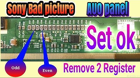 Sony led tv double image solution