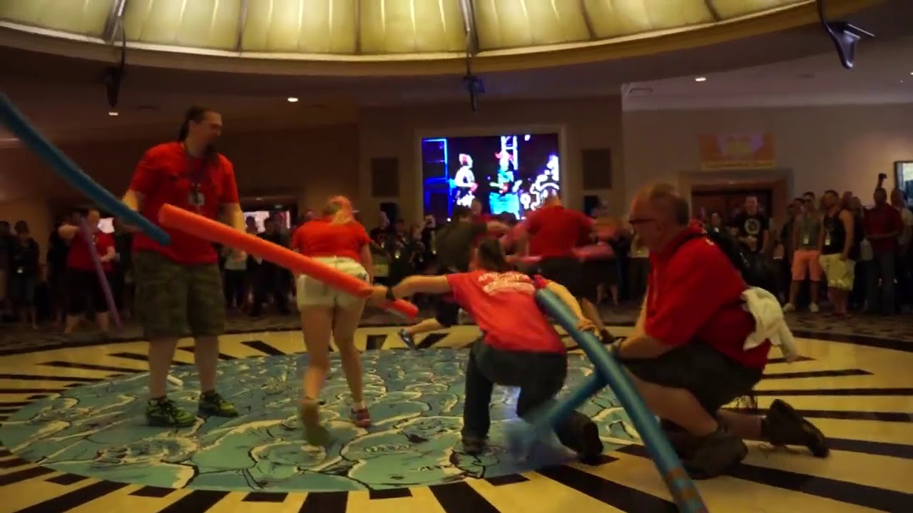 Defcon Goon Pool Noodle Fight YouTube