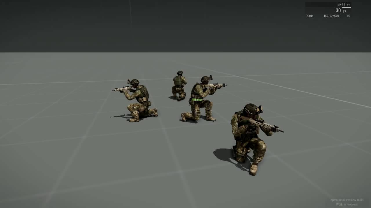 Arma 3 Apex - Interesting Animations in Sneak Preview