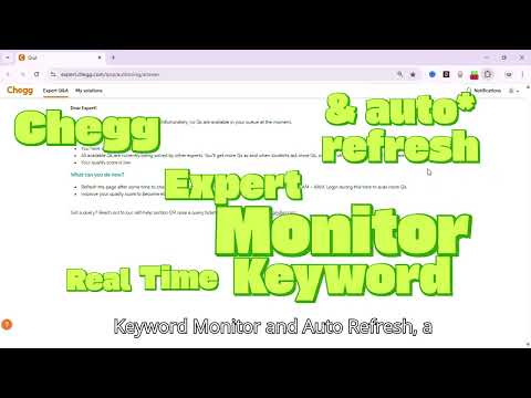 Chegg Expert Question Alert video preview 2