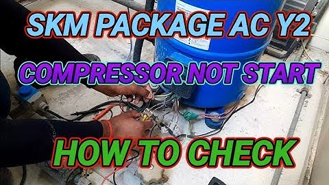 skm package ac y2 compressor not working in hindi#digital package ac compressor not start in hindi..