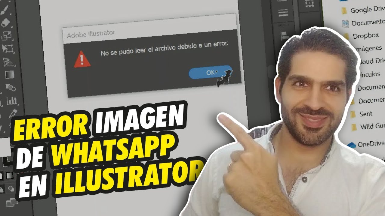 Cómo abrir imágenes de WhatsApp en Illustrator / How to open images on Illustrator