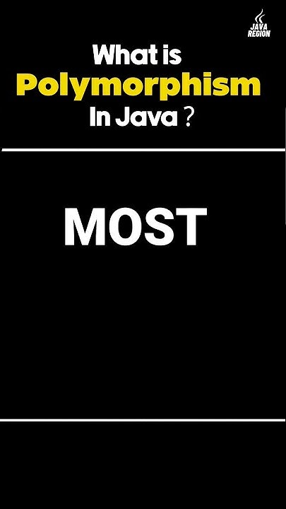 What is Polymorphism in java with example #polymorphism #java - YouTube
