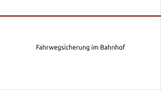 Fahrwegsicherung Im Bahnhof Grundlagen Eisenbahn