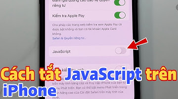 Cách tắt JavaScript trên iPhone