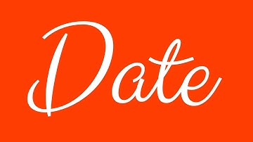 Learn how to Sign the Name Date Stylishly in Cursive Writing