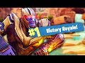 OWNING THANOS IN FORTNITE | Fortnite Battle Royale (Thanos Mode)