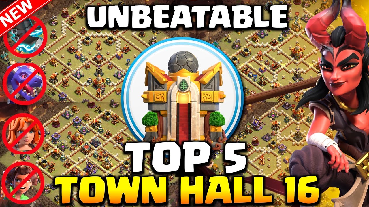 ТОП-5! НОВЫЙ ЛУЧШИЙ вариант расположения базы для Ратуши 16 уровня + Копирование ссылки 2026 | ВО...