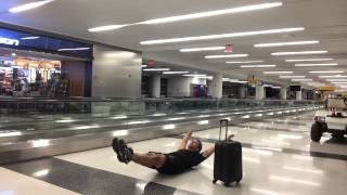 Airport Workout: making JFK International Airport my gym at night and not getting in trouble for it