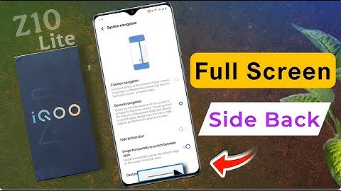 How to Set Full Screen Display in iQOO Z10 Lite | iqoo z10 lite me Side Back Button Kaise Lagaye