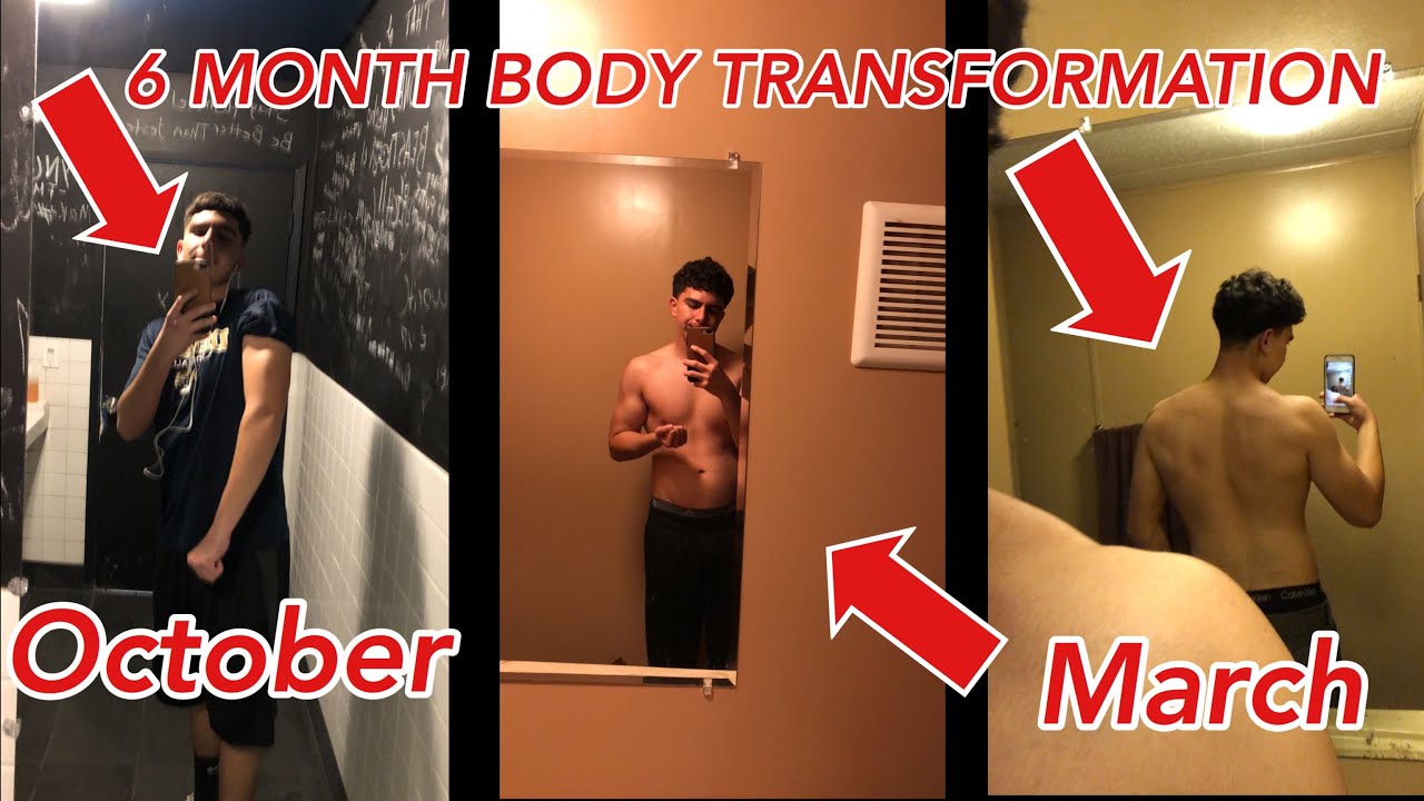 Natural 6 Month Body Transformation! Skinny to Muscular💪🏼 - YouTube