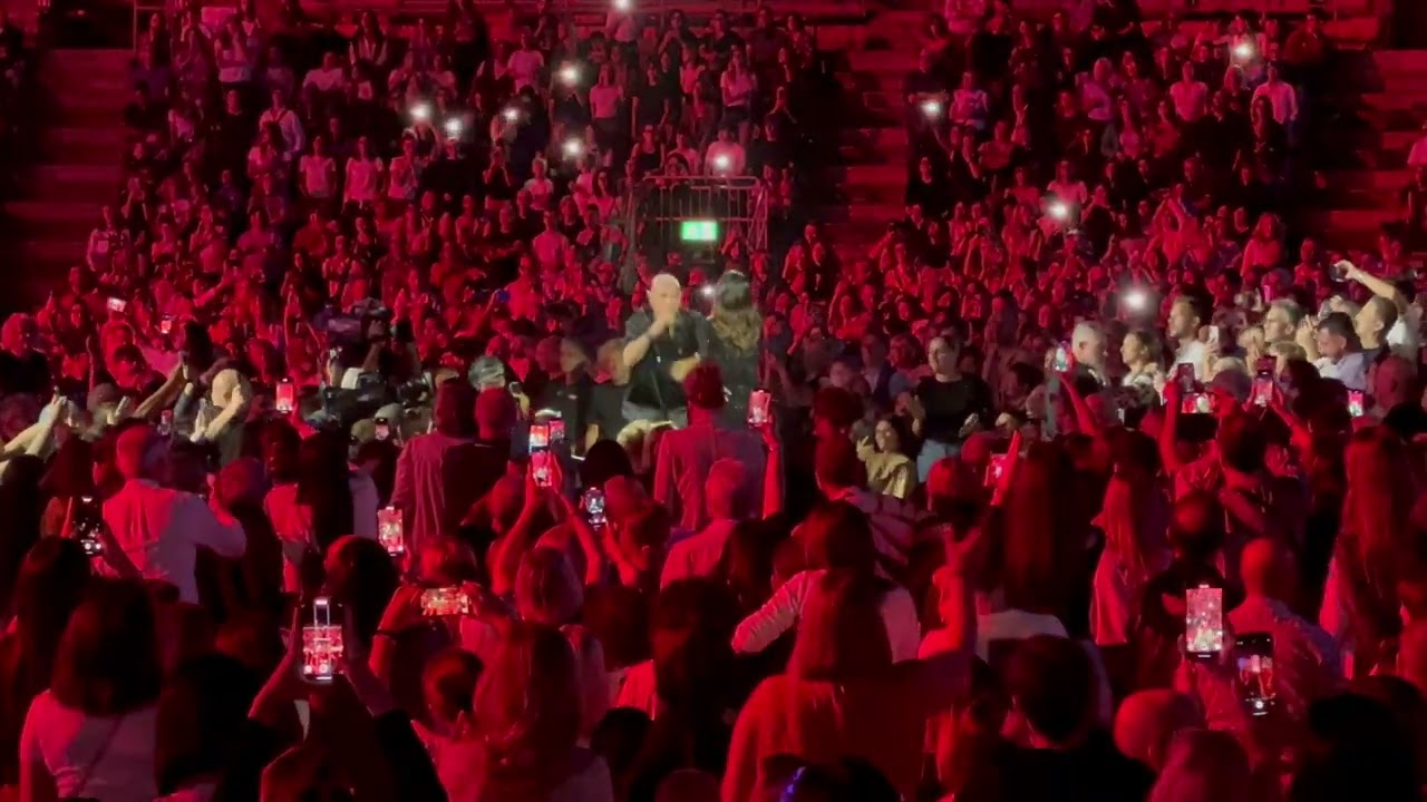 Eros Ramazzotti e Giorgia duo stupendo all'Arena di Verona
