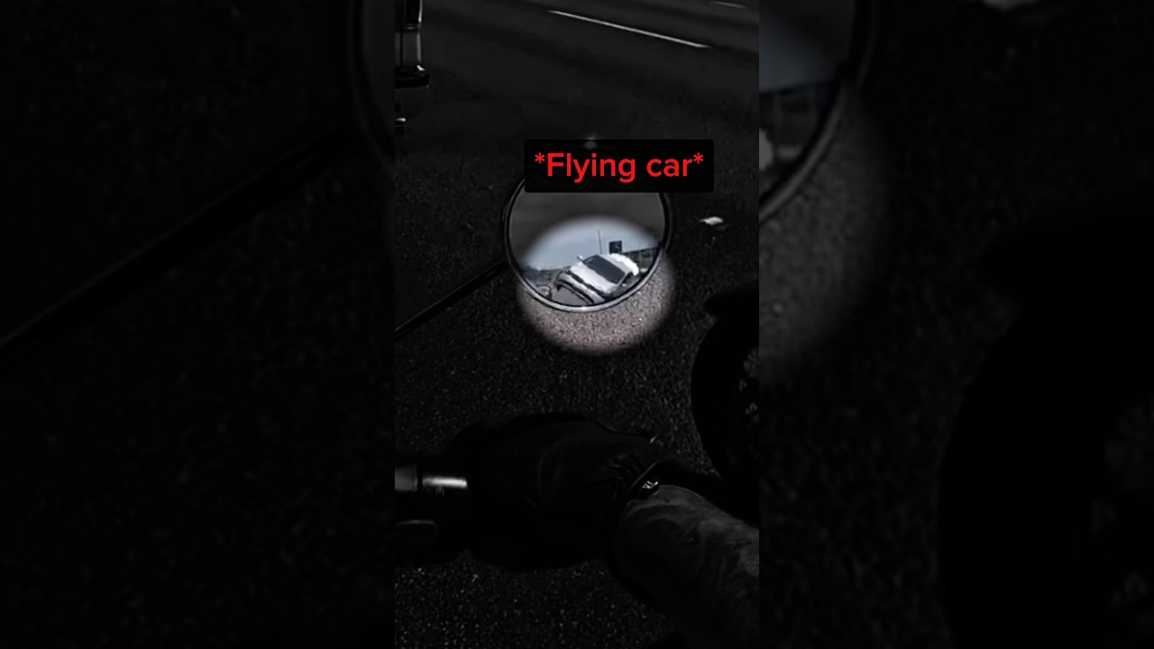 Flying car nearly k*lled biker!😱@shadetreesurgeon #shorts #viral