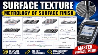 Surface Texture | Metrology of Surface Finish | Roughness | Waviness