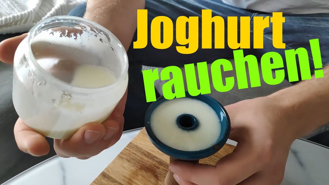 Shisha rauchen mit Joghurt statt Tabak! 👈💥