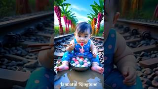 🛣️♥️ Baby Evolution: Cat vs Train for Food Battle#shorts #funnybaby#love#jannatul#catshorts #baby