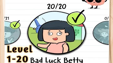 Brain test 2 Bad luck BETTY all level solved 🔥