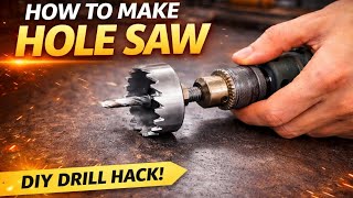 How To Make Hole Saw at Home 😱 | DIY Drill Hack