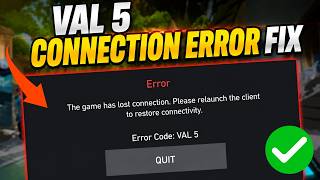 How To Fix VAL 5 Error in VALORANT | Game Has Lost Connection FIX (2026)
