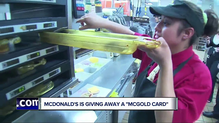 McDonald's is giving away a "McGold Card"