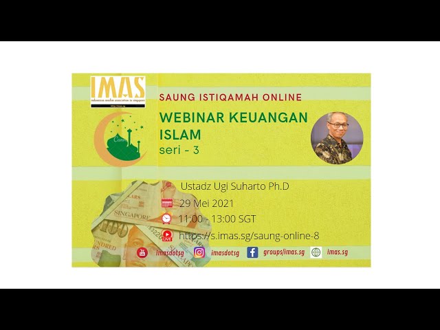 Saung Istiqomah Online IMAS #8 bersama Ustadz Ugi Suharto, Ph.D class=