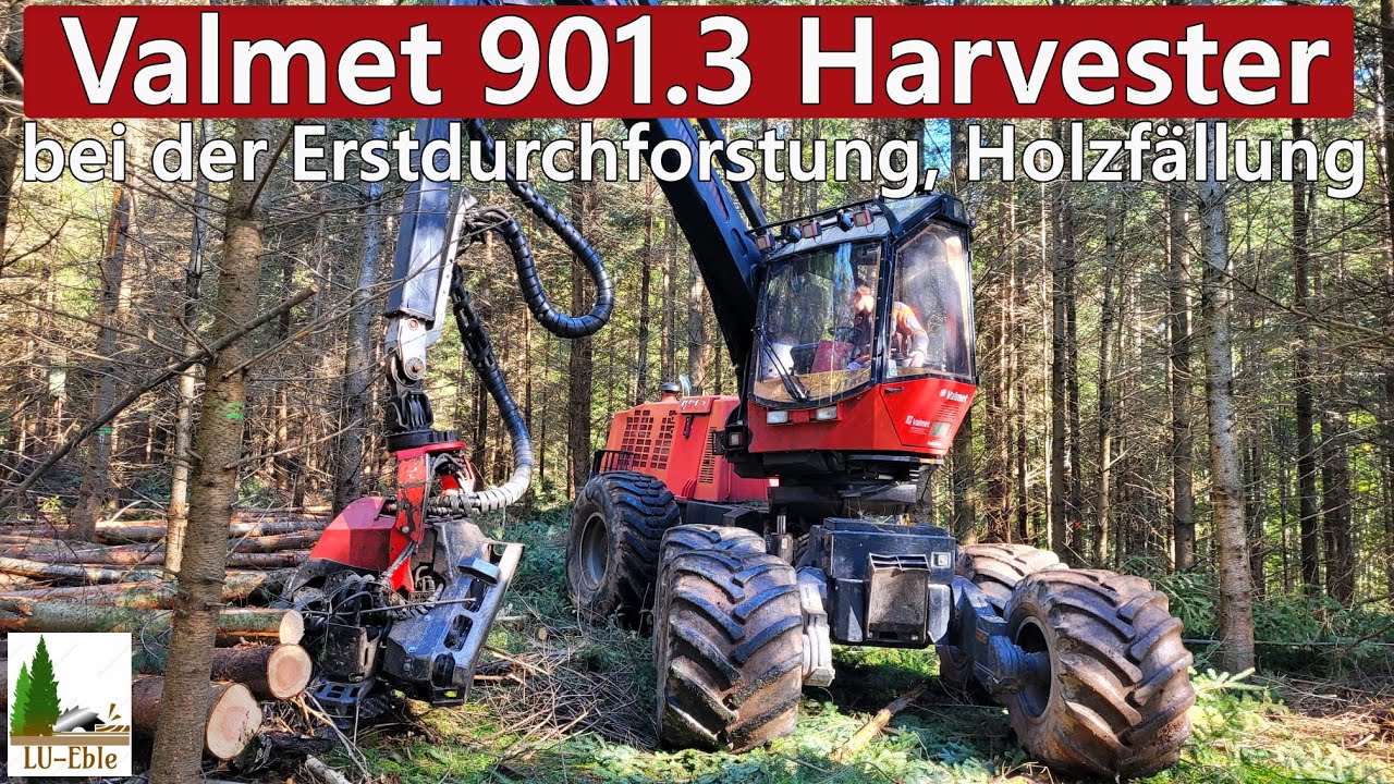 Valmet 901.3 Harvester | Erstdurchforstung im Schwarzwald | Cab-View