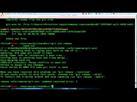Git+SVN #3: Conflicts