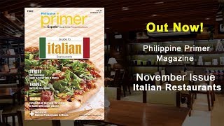 Italian Restaurants in Manila | Philippine Primer