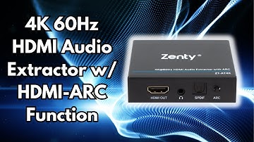 4K@60Hz HDMI Audio Extractor w/ HDMI-ARC Function Product Overview