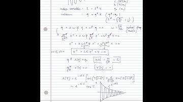 Perturbation methods H 01: introduction to multiple timescales