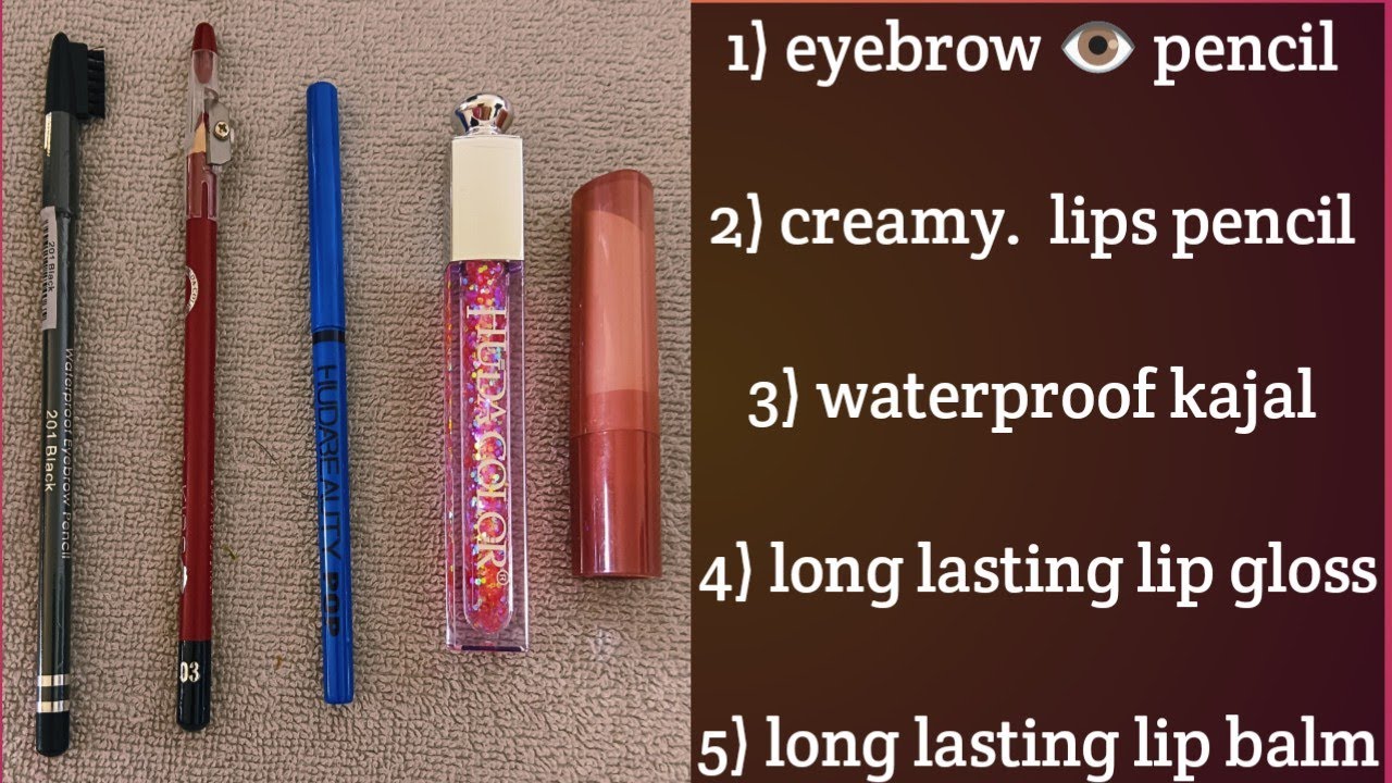 👁️👄🎁Eyebrow pencil,creamy lipstick pencil waterproof Kajal lip gloss long lip balm 8830094779