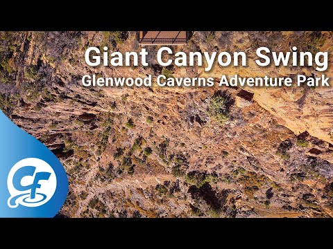 Giant Canyon Swing backward facing seats on-ride 4K POV Glenwood Caverns Adventure Park