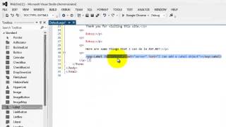 Beginner's Tutorial for ASP.NET 4.5 - 03-Building Your First ASP.NET Web Site