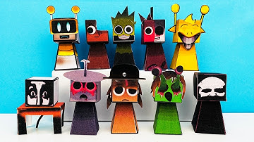 How to Make INCREDIBOX SPRUNKI with Papercraft - Easy DIY Tutorial