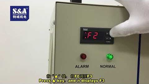 How to adjust the water temperature for T 503 intelligent mode of S&A chiller