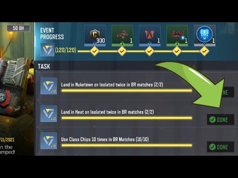 Call Of Duty Mobile Land in Heat on Isolated twice in BR matches Task Complete