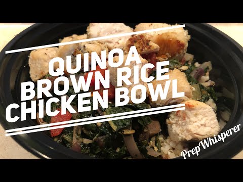Quinoa Rice Chicken Bowls WW - Weight Watchers 6 SmartPoints Lunch Meal Prep