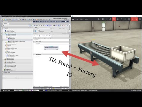 CLP - CONFIGURAÇÃO FACTORY IO E TIA PORTAL V17 - YouTube