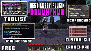 BEST Minecraft Lobby/Hub Plugin For  Minecraft Server | How to setup DeluxHub | [DeluxeHub Tutorial]