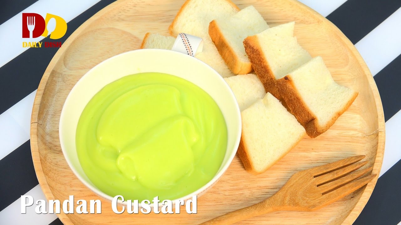 Pandan Custard | Thai Dessert | Sankaya Bai Tuey  | สังขยาใบเตย