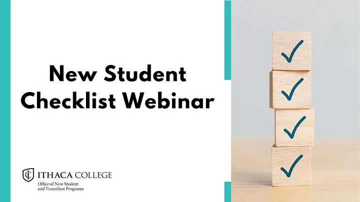 New Student Checklist Webinar (Spring Semester 2026)