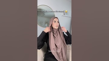 Full Coverage Flowy Hijab Tutorial 🧕❤️ #hijab #hijabstyle